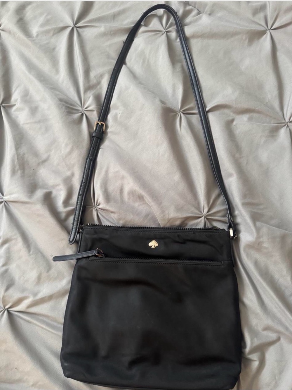 Kate Spade Jae flat nylon crossbody bag.
